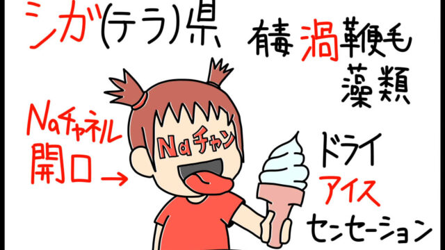 シガテラ毒の特徴を暗記できるゴロイラスト